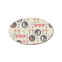 Love Birds Sticker (oval)