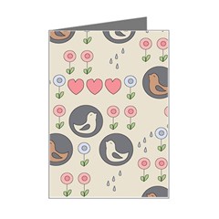 Love Birds Mini Greeting Card by Kathrinlegg