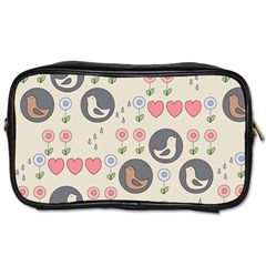 Love Birds Travel Toiletry Bag (one Side) by Kathrinlegg