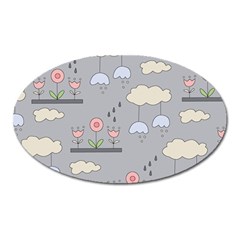 Garden In The Sky Magnet (oval) by Kathrinlegg