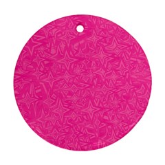 Abstract Stars In Hot Pink Round Ornament by StuffOrSomething