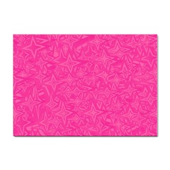 Abstract Stars In Hot Pink A4 Sticker 10 Pack by StuffOrSomething