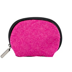 Abstract Stars In Hot Pink Accessory Pouch (small) by StuffOrSomething