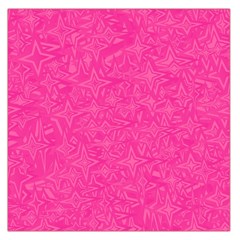 Abstract Stars In Hot Pink Large Satin Scarf (square) by StuffOrSomething