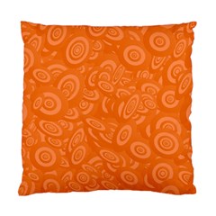 Orange Abstract 45s Cushion Case (two Sided)  by StuffOrSomething