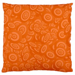 Orange Abstract 45s Standard Flano Cushion Case (one Side) by StuffOrSomething