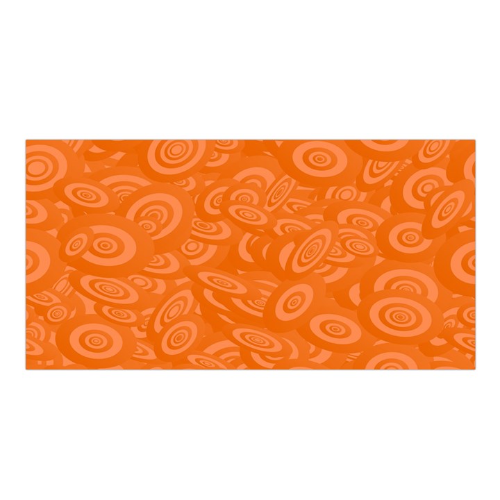 Orange Abstract 45s Satin Shawl