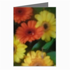 Orange Yellow Daisy Flowers Gerbera Greeting Card