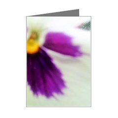 Inside Purple White Violet Flower Mini Greeting Card by yoursparklingshop