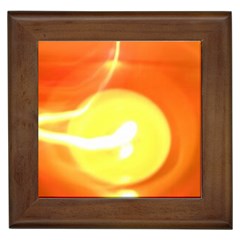 Orange Yellow Flame 5000 Framed Ceramic Tile by yoursparklingshop