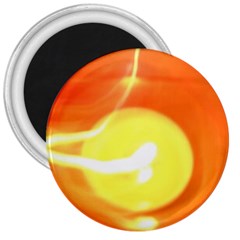 Orange Yellow Flame 5000 3  Button Magnet by yoursparklingshop