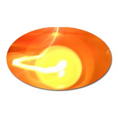 Orange Yellow Flame 5000 Magnet (oval) by yoursparklingshop