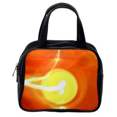 Orange Yellow Flame 5000 Classic Handbag (one Side) by yoursparklingshop