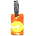 Orange Yellow Flame 5000 Luggage Tag (One Side) Front