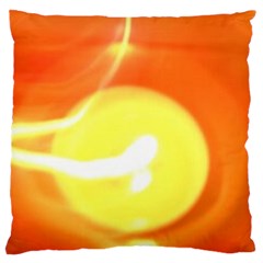 Orange Yellow Flame 5000 Large Cushion Case (single Sided) 