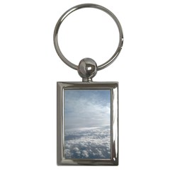 Sky Plane View Key Chain (rectangle)