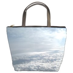 Sky Plane View Bucket Handbag by yoursparklingshop