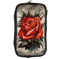 Red Rose Travel Toiletry Bag (two Sides) by ArtByThree