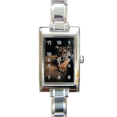 Photo  Rectangular Italian Charm Watch by things9things