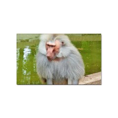 Grey Monkey Macaque Sticker 100 Pack (rectangle)