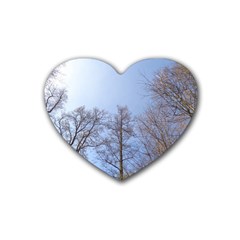 Large Trees In Sky Drink Coasters (heart)