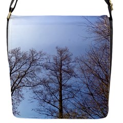 Large Trees In Sky Flap Closure Messenger Bag (small)