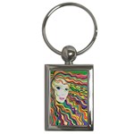 Inspirational Girl Key Chain (Rectangle) Front