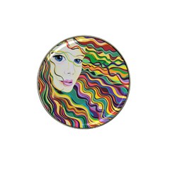 Inspirational Girl Golf Ball Marker (for Hat Clip) by sjart