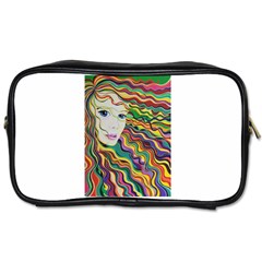 Inspirational Girl Travel Toiletry Bag (one Side) by sjart