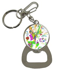 Splatter Life Bottle Opener Key Chain by sjart