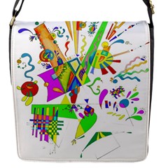 Splatter Life Flap Closure Messenger Bag (small) by sjart