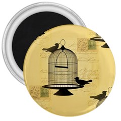 Victorian Birdcage 3  Button Magnet by boho