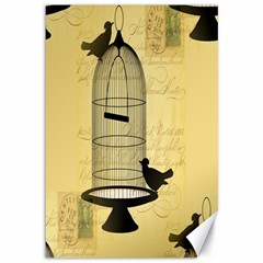 Victorian Birdcage Canvas 12  X 18  (unframed)