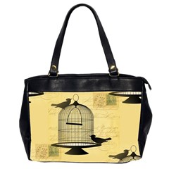 Victorian Birdcage Oversize Office Handbag (two Sides)