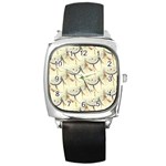 Dream Catcher Square Leather Watch Front