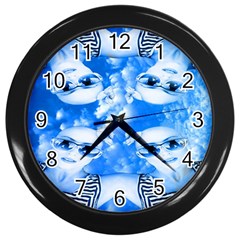 Skydivers Wall Clock (black) by icarusismartdesigns