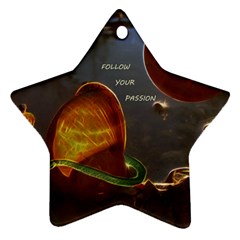 Follow Your Passion Star Ornament by lucia