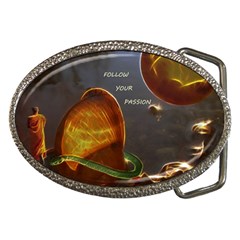 Follow Your Passion Belt Buckle (oval) by lucia