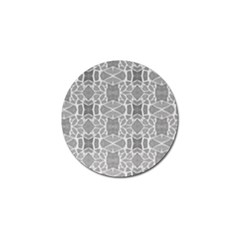 Grey White Tiles Geometry Stone Mosaic Pattern Golf Ball Marker 10 Pack by yoursparklingshop