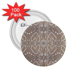 Love Hearts Beach Seashells Shells Sand  2 25  Button (100 Pack)