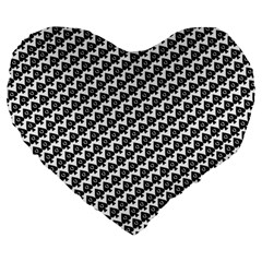 Hot Wife - Queen Of Spades Motif Large 19  Premium Flano Heart Shape Cushion by HotWifeSecrets