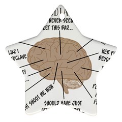 Atlas Of A Podiatrist s Brain Star Ornament by GailGabel