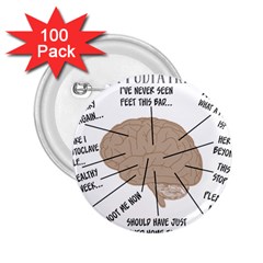 Atlas Of A Podiatrist s Brain 2 25  Button (100 Pack) by GailGabel