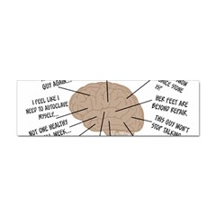 Atlas Of A Podiatrist s Brain Bumper Sticker by GailGabel