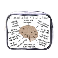 Atlas Of A Podiatrist s Brain Mini Travel Toiletry Bag (one Side)