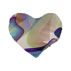 Abstract Standard 16  Premium Heart Shape Cushion  by infloence