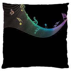 Musical Wave Standard Flano Cushion Case (two Sides) by urockshop