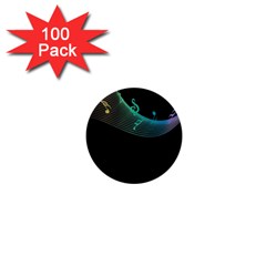 Musical Wave 1  Mini Button (100 Pack)