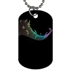 Musical Wave Dog Tag (two-sided) 