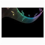 Musical Wave Glasses Cloth (Large) Front